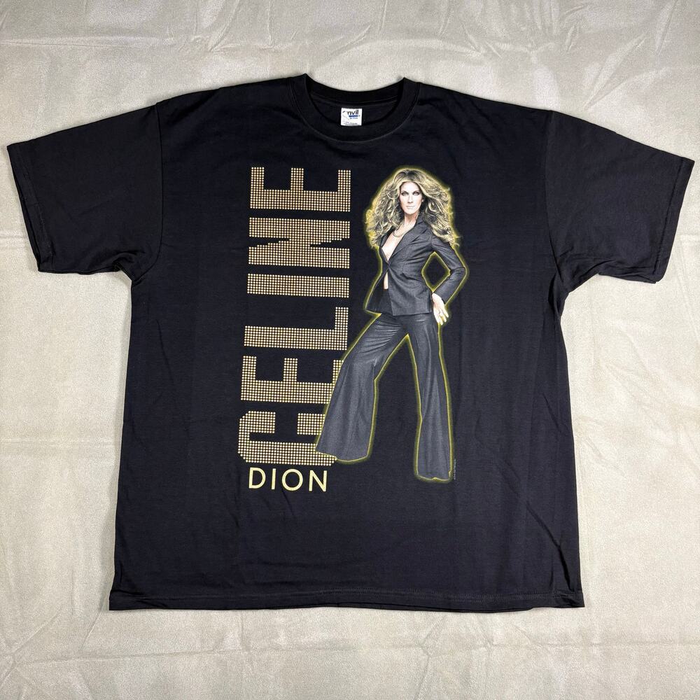 Vintage 2009 Celine Dion World Tour Concert T-Shirt Size 2XL Preowned‎